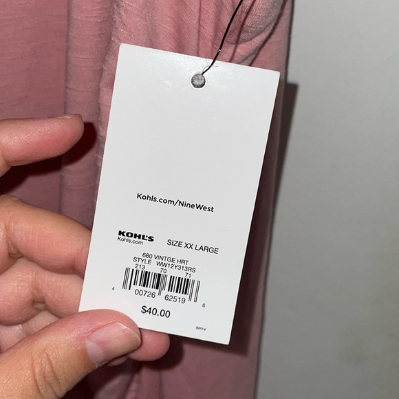 NWT Nine West Baby Pink Mini Side Rouched Dress Size XXL - Picture 5 of 5